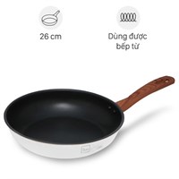 Chảo inox sâu chống dính đáy từ 26 cm Fivestar C26-3D