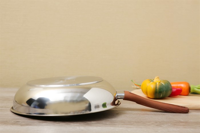 Chảo inox sâu chống dính đáy từ 26 cm Fivestar C26-3D Màu Bạc