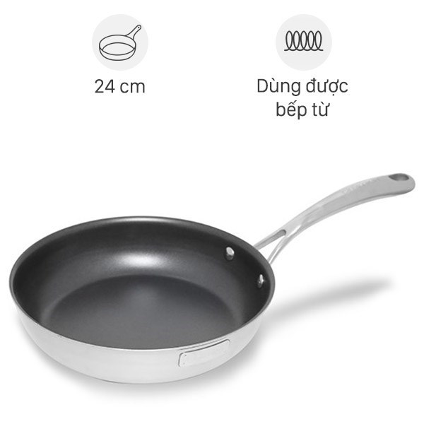 Chảo Inox Chống Dính Đáy Từ 24 Cm Elmich Tri - Max 2353738