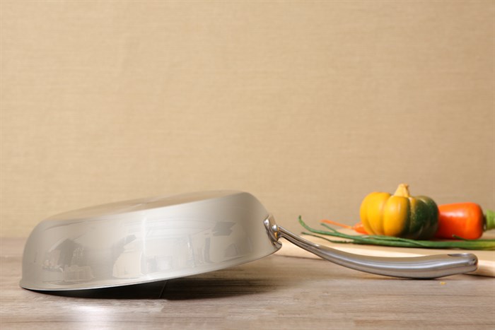 Chảo inox chống dính đáy từ 24 cm Elmich Tri-Max 2353738 Màu Bạc