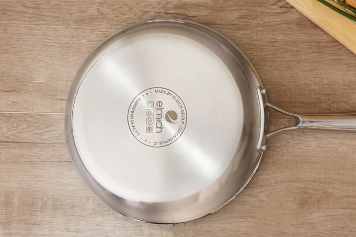 Chảo inox chống dính đáy từ 24 cm Elmich Tri-Max 2353738 Màu Bạc