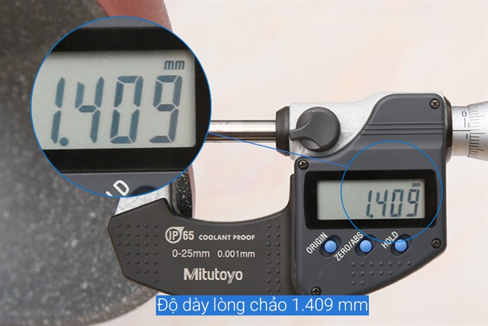 Chảo nhôm sâu chống dính vân đá đáy từ 28 cm Happycook Aura AWP-28IH Màu Đen hồng