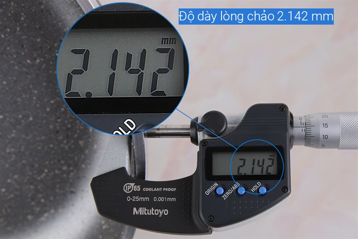 Chảo nhôm chống dính vân đá đáy từ 26 cm Kangaroo KG654M Màu Xám - Đỏ