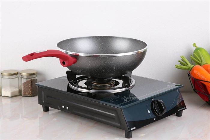 Chảo nhôm sâu chống dính vân đá đáy từ 28 cm Kangaroo KG655M