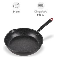 Chảo nhôm chống dính vân đá đáy từ 24 cm Kangaroo KG661S