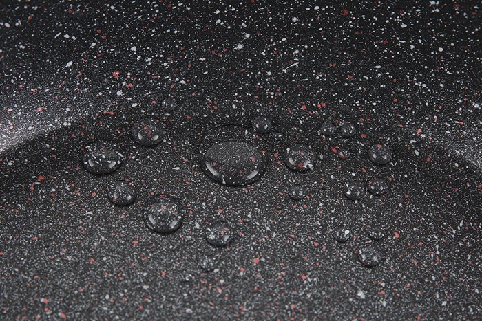 Chảo nhôm chống dính vân đá đáy từ 30 cm Kangaroo KG661XL Màu Đen