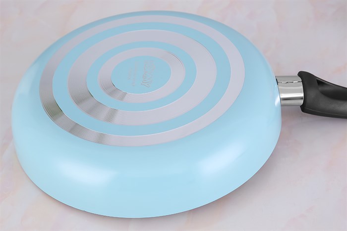 Chảo nhôm chống dính vân đá 24 cm Hommy CE003-24 Màu Đen - xanh dương