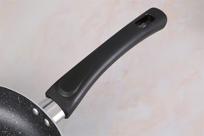 Chảo nhôm chống dính vân đá 26 cm Hommy CE003-26 Màu Đen - xanh dương