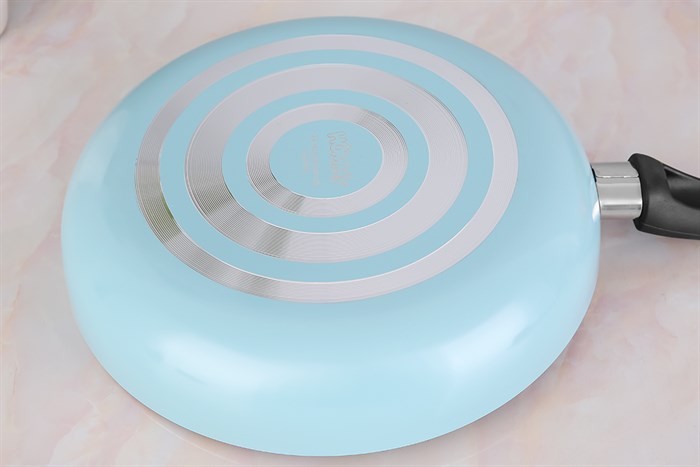 Chảo nhôm chống dính vân đá 26 cm Hommy CE003-26 Màu Đen - xanh dương
