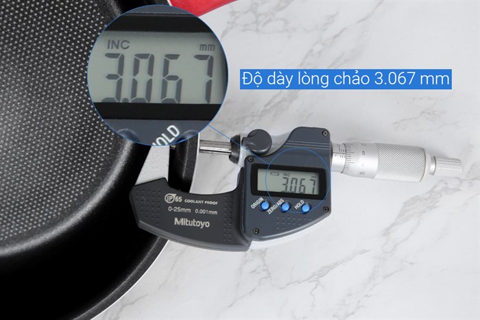 Chảo nhôm chống dính đáy từ 24 cm Tefal So Chef G1350495 Màu Đỏ