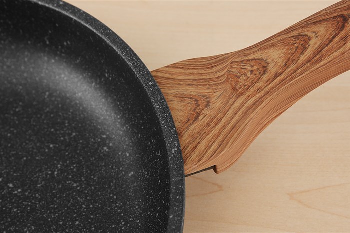 Chảo nhôm chống dính vân đá đáy từ 26 cm Sunhouse Mama SHG1126MMC Màu Đen