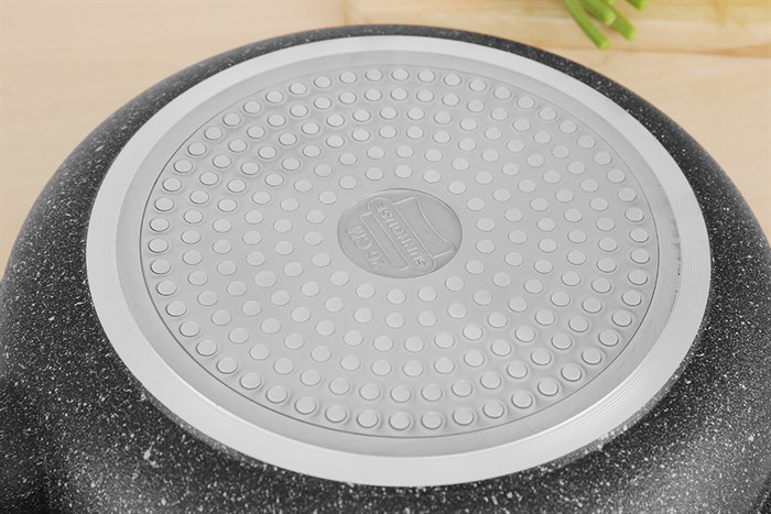 Chảo nhôm chống dính vân đá đáy từ 26 cm Sunhouse Mama SHG1126MMC Màu Đen