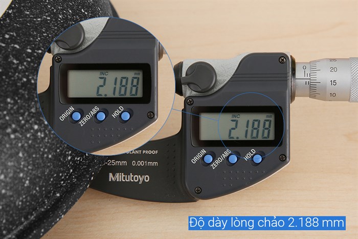 Chảo nhôm chống dính vân đá đáy từ 26 cm Sunhouse Mama SHG1126MMC Màu Đen