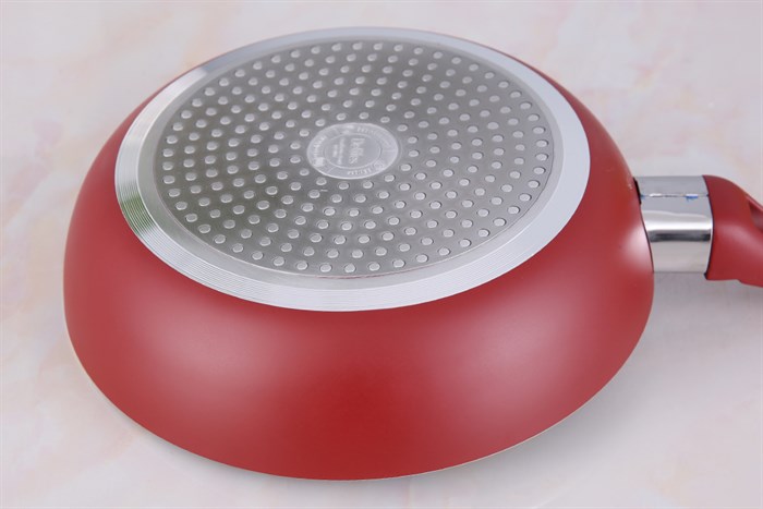 Chảo nhôm chống dính vân đá đáy từ 20 cm Delites CE001-20 Màu Đỏ đô
