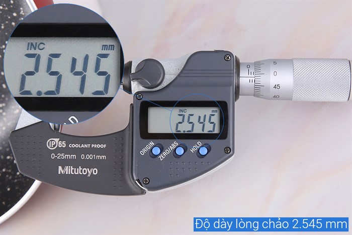 Chảo nhôm chống dính vân đá đáy từ 20 cm Delites CE001-20 Màu Đỏ đô