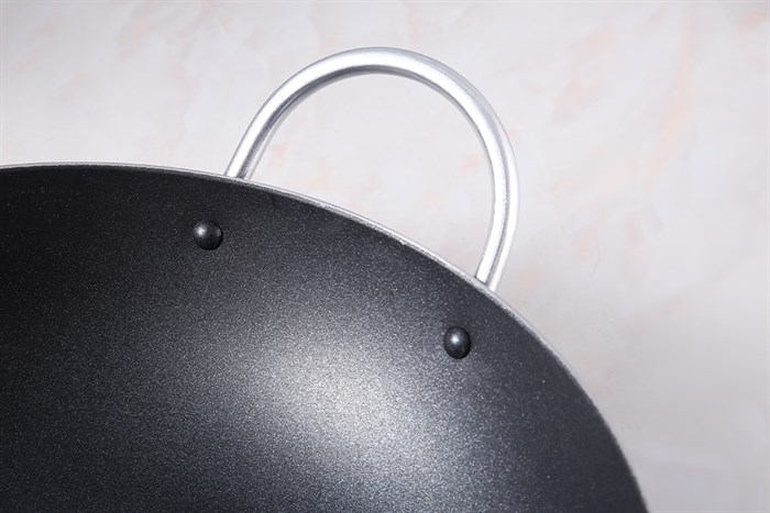 Chảo nhôm chống dính 2 quai 34 cm Delites CR002-34 Màu Đen