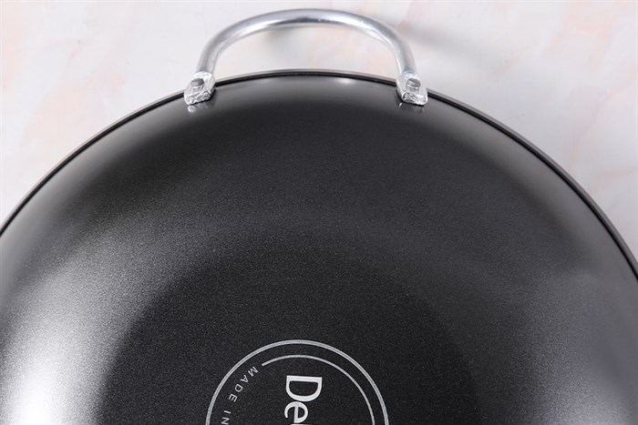 Chảo nhôm chống dính 2 quai 34 cm Delites CR002-34 Màu Đen