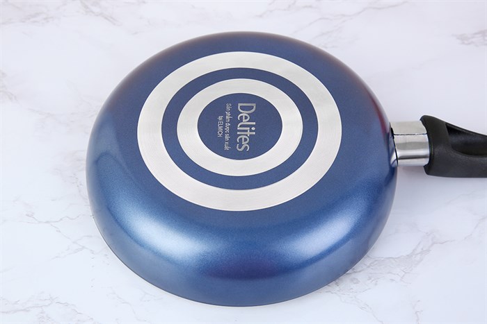 Chảo nhôm chống dính vân đá 20 cm Delites CE003-20 Màu Xanh lam