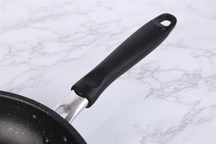 Chảo nhôm chống dính vân đá 26 cm Delites CS002-26 Màu Đen