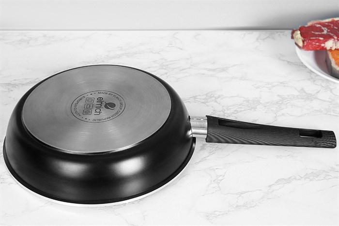 Chảo nhôm chống dính đáy từ 24 cm Elmich Nero EL-3772 Màu Đen