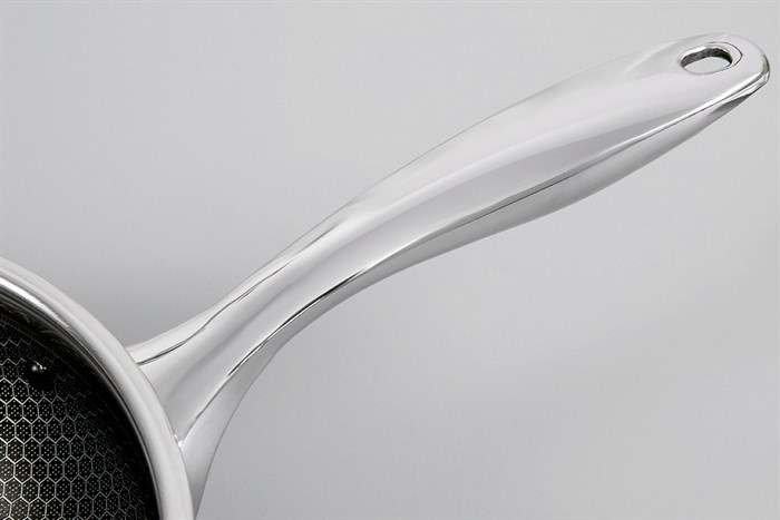 Chảo inox sâu chống dính tổ ong đáy từ 24 cm Fivestar Blackcube FPC24002 Màu Bạc Inox