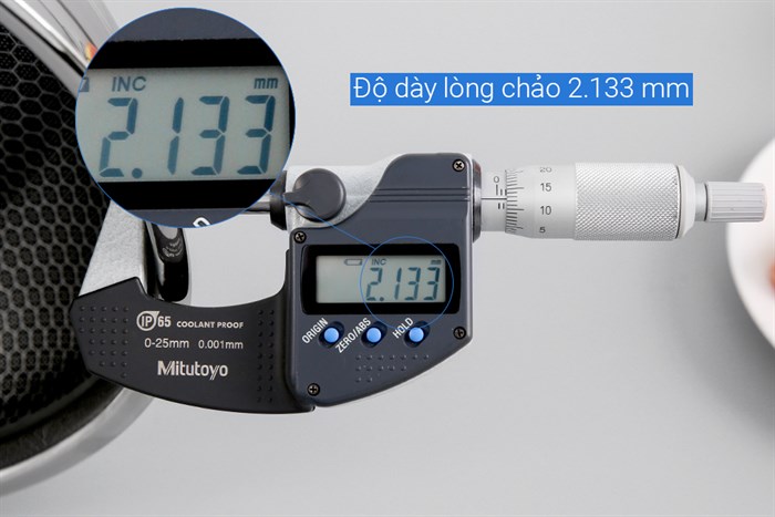 Chảo inox sâu chống dính tổ ong đáy từ 24 cm Fivestar Blackcube FPC24002 Màu Bạc Inox