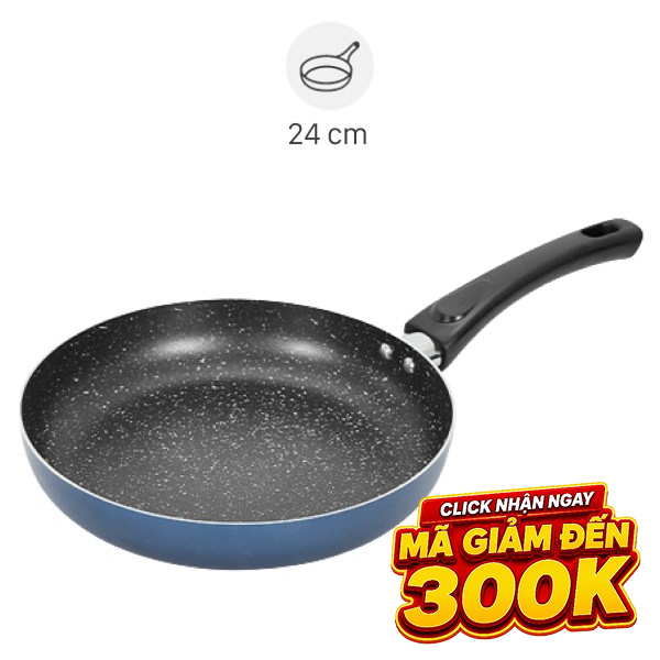 Chảo nhôm chống dính vân đá 24 cm Delites CE003-24