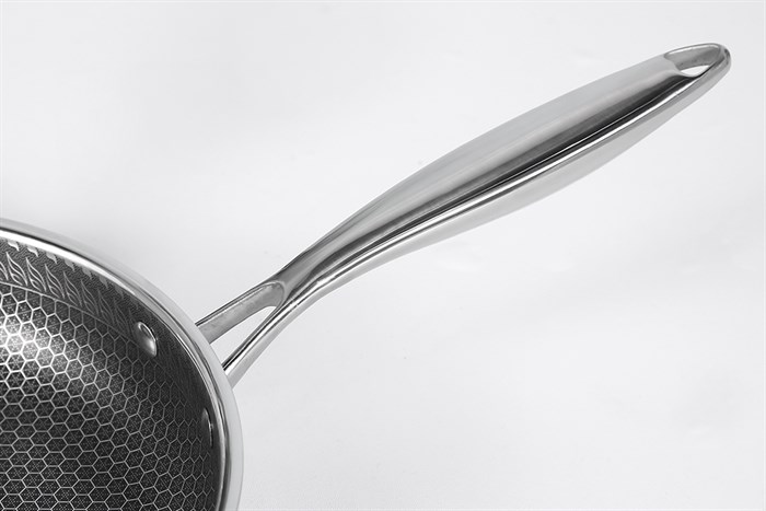 Chảo inox sâu chống dính tổ ong đáy từ nắp kính 26 cm Kalite KL-326 Màu Bạc Inox