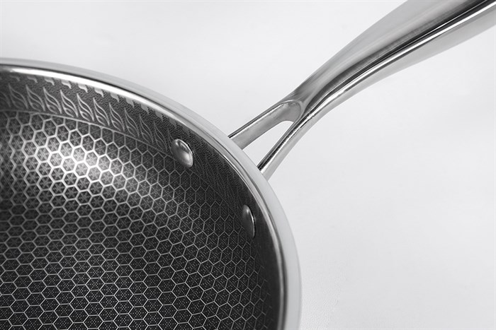 Chảo inox sâu chống dính tổ ong đáy từ nắp kính 26 cm Kalite KL-326 Màu Bạc Inox