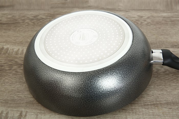 Chảo nhôm sâu chống dính vân đá đáy từ 26 cm Sunhouse SHS26MB Màu Đen