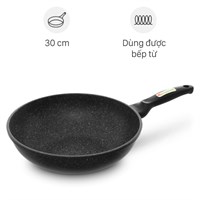 Chảo nhôm sâu chống dính vân đá đáy từ 30 cm Kangaroo KG922L