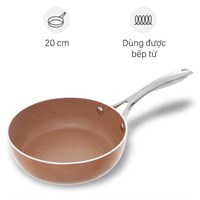 Chảo nhôm sâu chống dính vân đá đáy từ 20 cm Elmich EL-5740MN