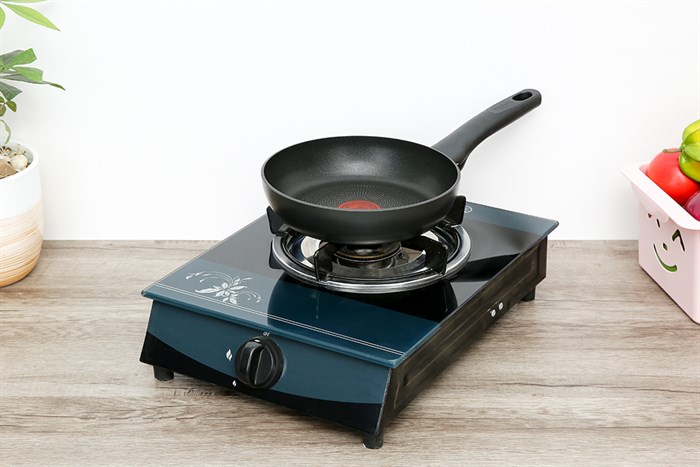 Chảo nhôm chống dính vân đá đáy từ 20 cm Tefal Ultimate G2680272 Màu Đen