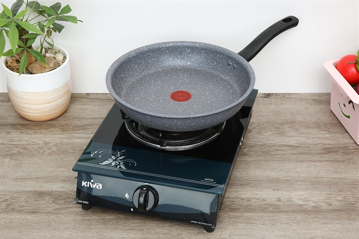 Chảo nhôm chống dính vân đá đáy từ 28 cm Tefal Cook Healthy G1340695