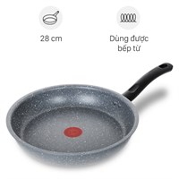 Chảo nhôm chống dính vân đá đáy từ 28 cm Tefal Cook Healthy G1340695