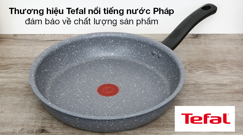 Chảo nhôm chống dính đáy từ 28 cm Tefal Cook Healthy G1340695 - An tâm về chất lượng với thương hiệu Tefal danh tiếng đến từ nước Pháp