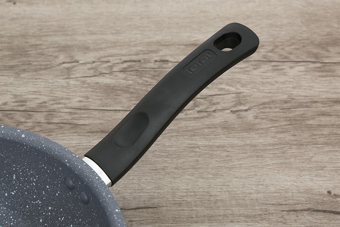 Chảo nhôm sâu chống dính vân đá đáy từ 24 cm Tefal Cook Healthy G1348495 Màu Xám