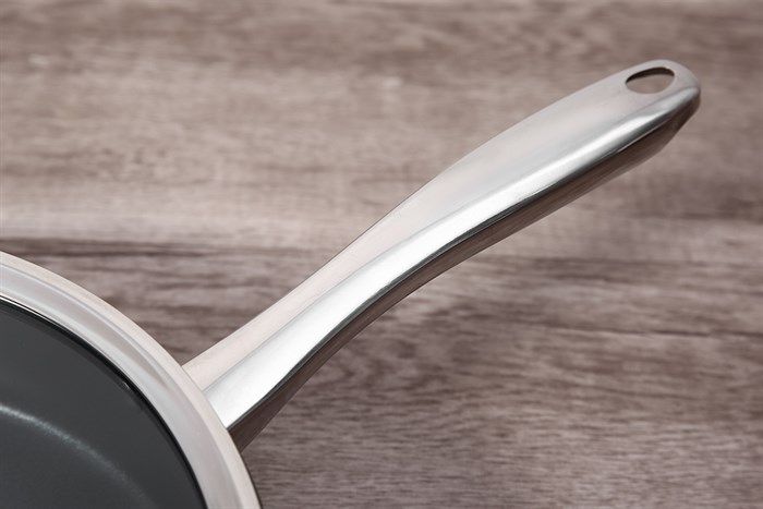 Chảo inox chống dính đáy từ nắp kính 26 cm Kangaroo KG01F126 Màu Inox