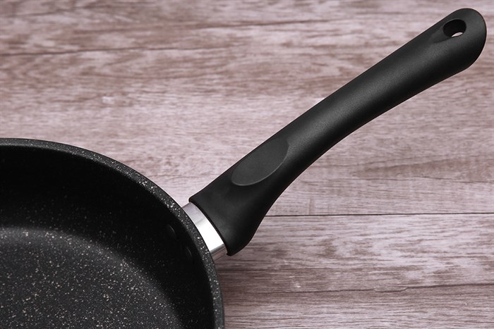 Chảo inox chống dính vân đá đáy từ 26 cm Sunhouse IN26M4 Màu Inox