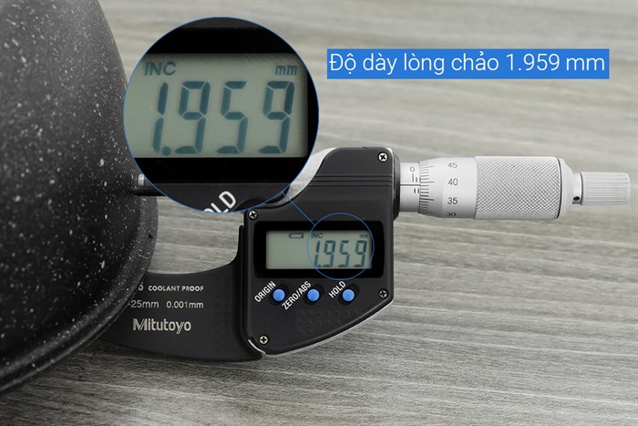 Chảo nhôm sâu chống dính vân đá đáy từ 26 cm Sunhouse SHS26MRD Màu Đen