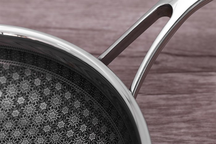 Chảo inox chống dính đáy từ 22 cm Kims Cook N122M Màu Inox