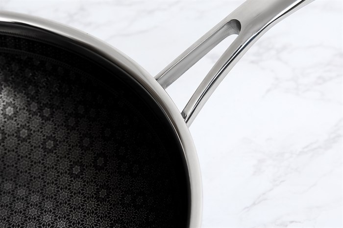 Chảo inox sâu chống dính đáy từ 28 cm Kims Cook N228M Màu Inox