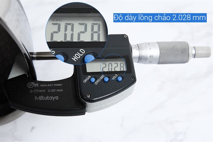 Chảo inox sâu chống dính nắp kính đáy từ 24 cm Kims Cook N224MZ Màu Inox