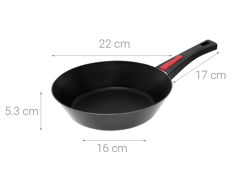 Chảo nhôm chống dính đáy từ 22 cm Kims Cook PBO22