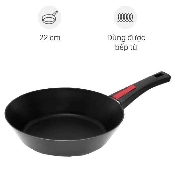 Chảo nhôm chống dính đáy từ Kims Cook PBO22