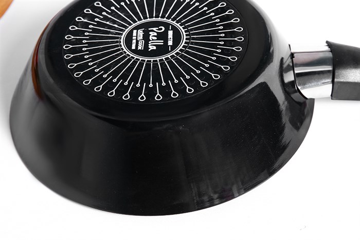 Chảo nhôm chống dính đáy từ 22 cm Kims Cook PBO22 Màu Đen