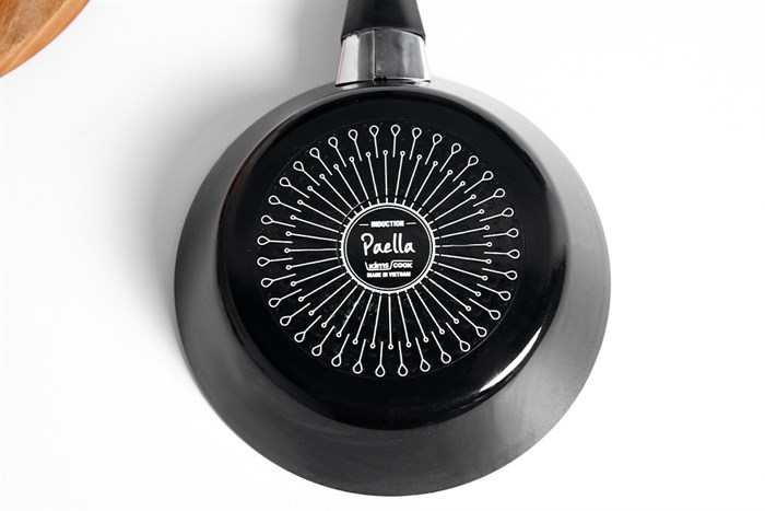 Chảo nhôm chống dính đáy từ 22 cm Kims Cook PBO22 Màu Đen