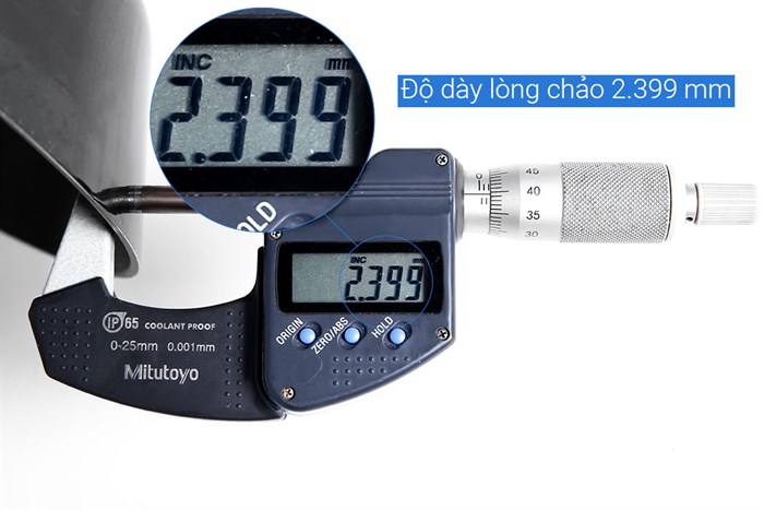 Chảo nhôm chống dính đáy từ 22 cm Kims Cook PBO22 Màu Đen