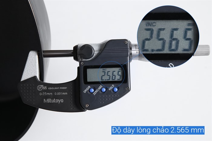 Chảo nhôm chống dính đáy từ 26 cm Kims Cook PBO26 Màu Đen