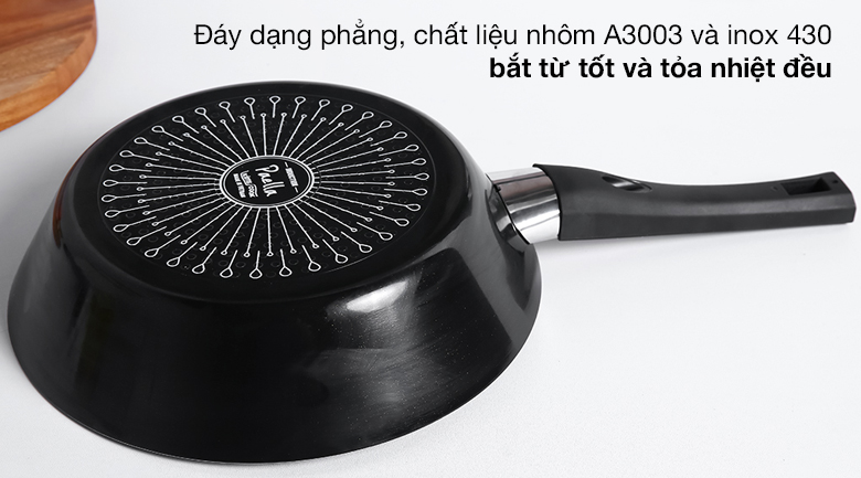 Đáy - Chảo nhôm chống dính đáy từ 26cm Kims Cook PBO26